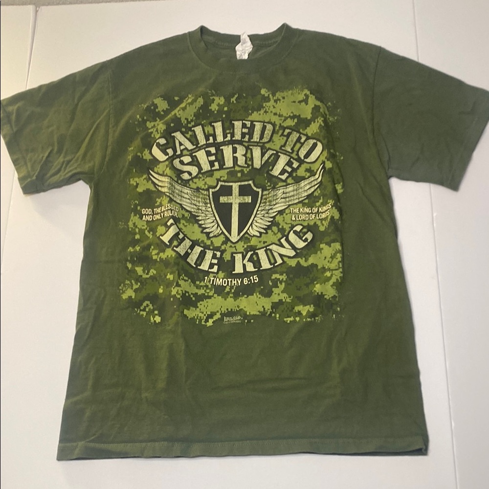 Jerzees Olive 'Called to Serve' Men's T-Shirt